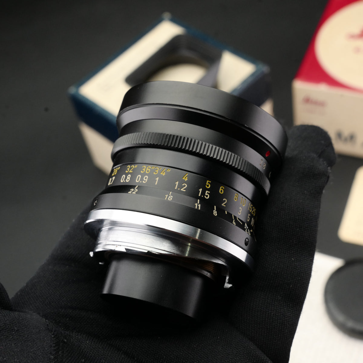 Leica M 28mm f/2.8 Elmarit v1 9 Elements 9E Mint Boxed SN219xx US$8850