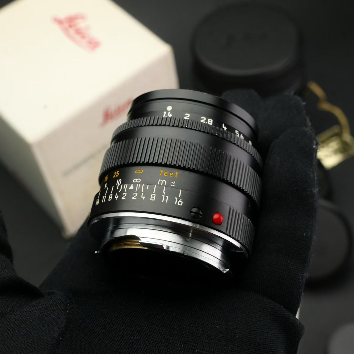 Leica M 50mm f/1.4 SUMMILUX-M Pre-Asph E43 SN349xx Golden Coating NMIB US$3880