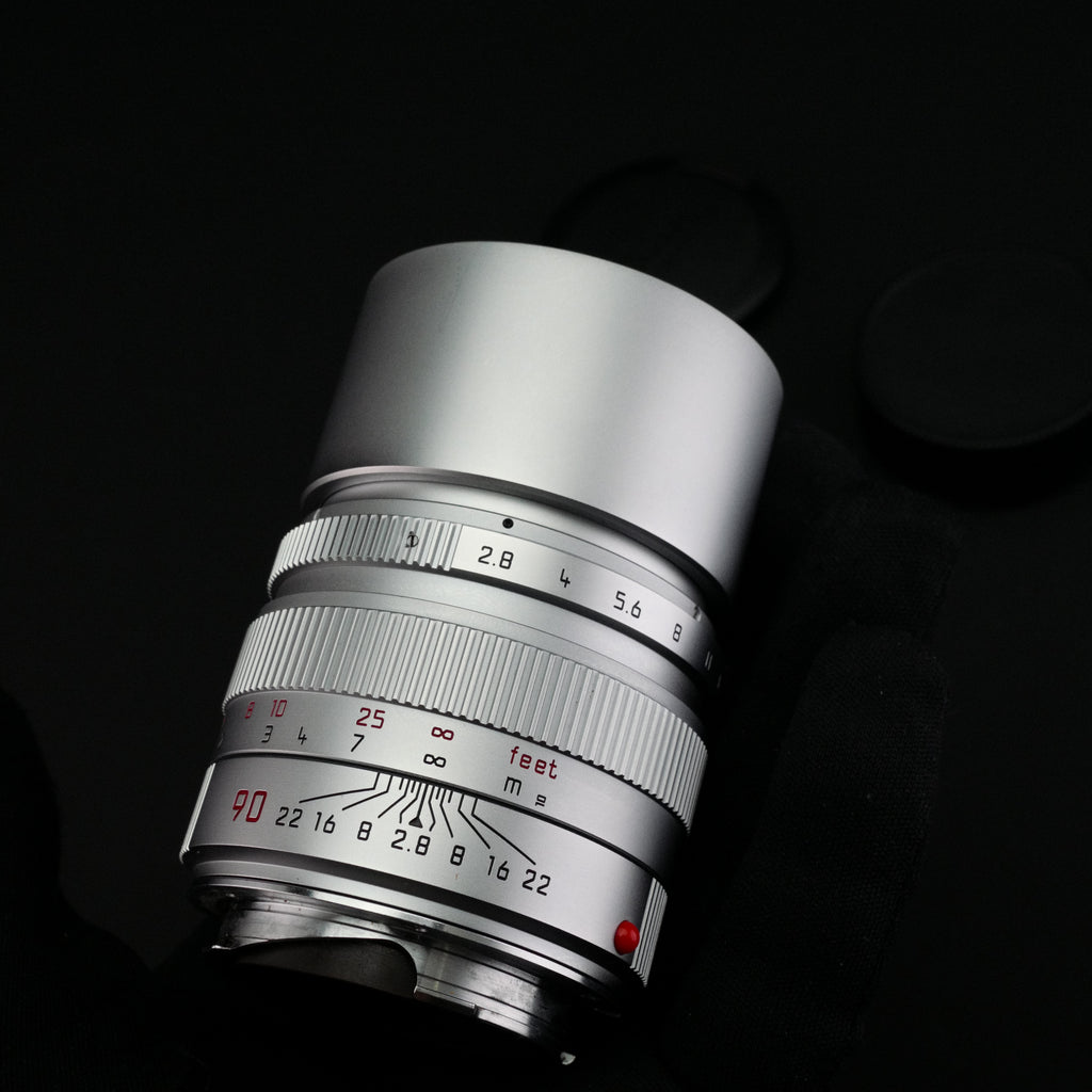 Leica M 90mm f/2.8 ELMARIT-M E46 Late Silver Chrome Near Mint US$1395