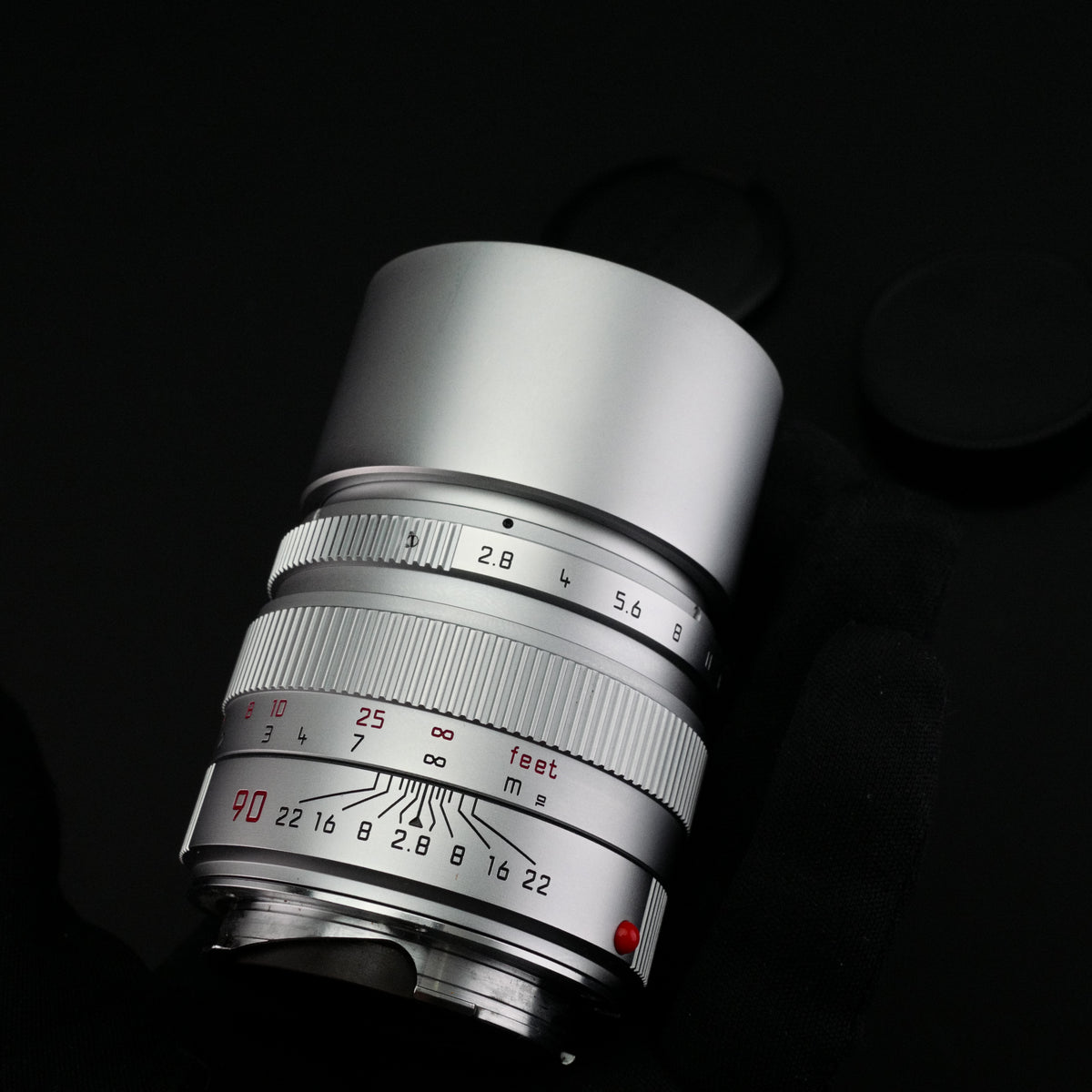 Leica M 90mm f/2.8 ELMARIT-M E46 Late Silver Chrome Near Mint US$1395