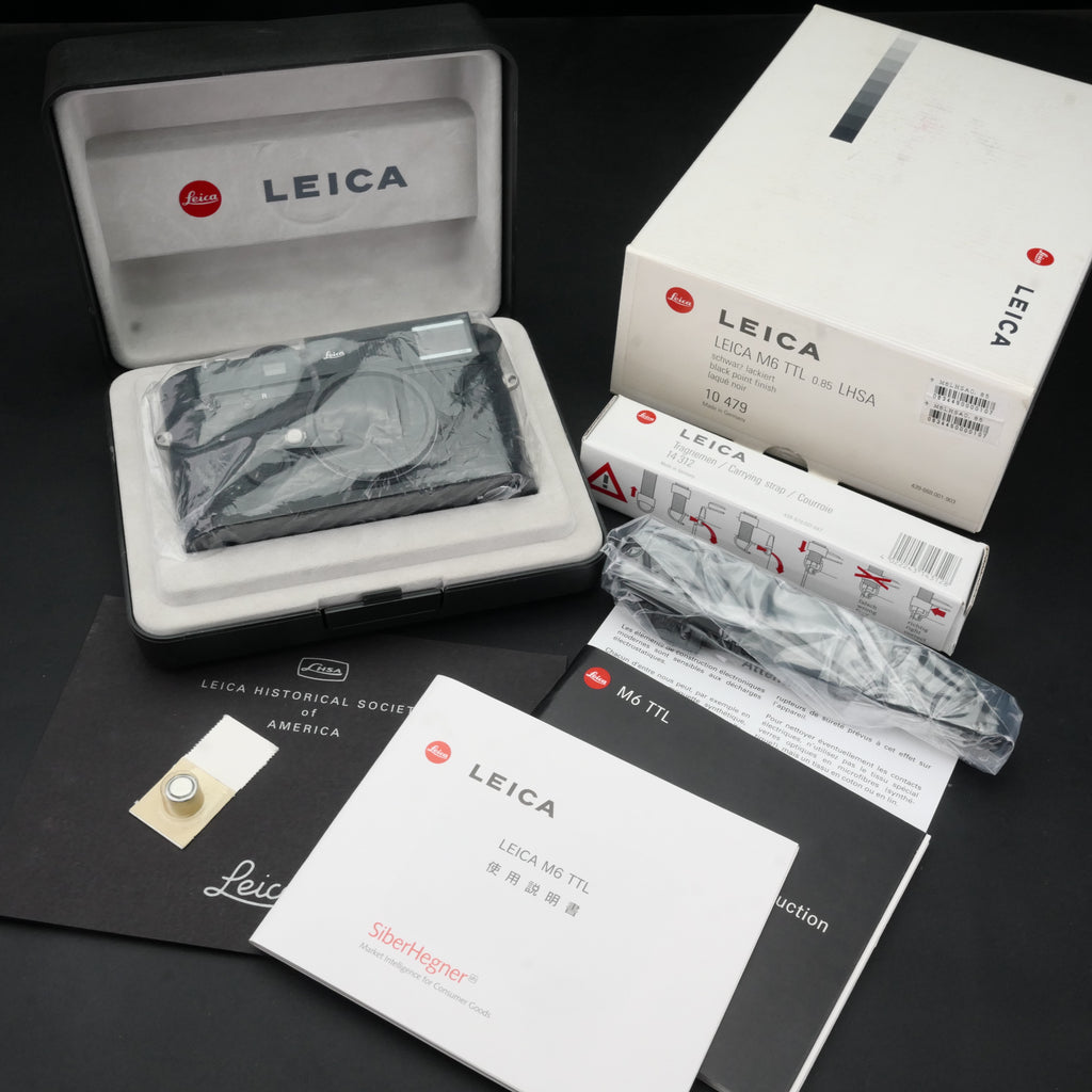 Leica M6 TTL 0.85 LHSA Black Paint Rangefinder UNUSED US$12800