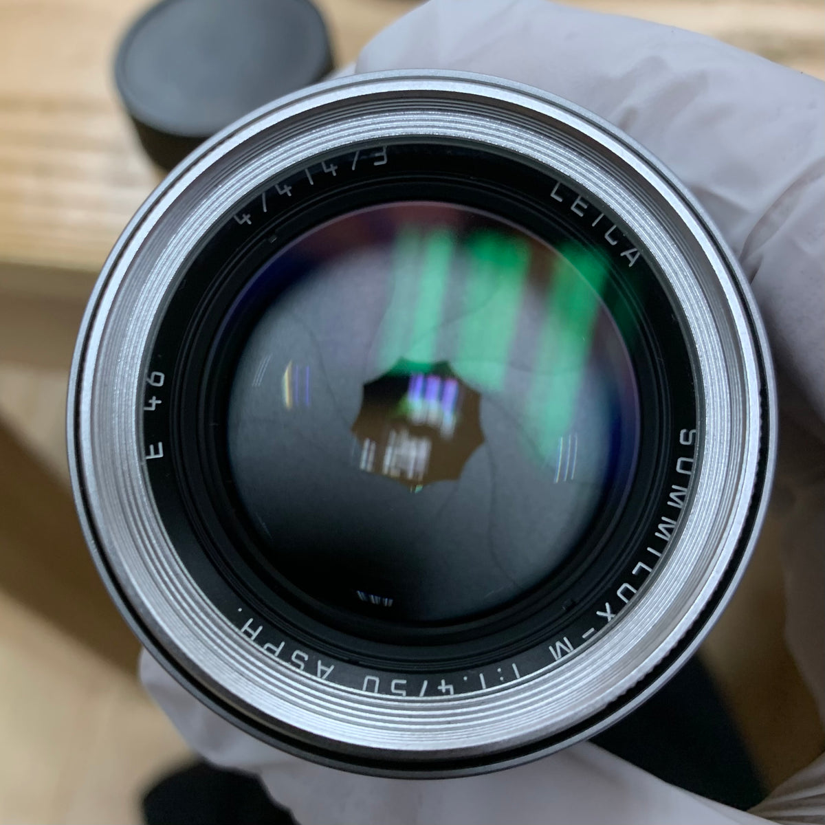Leica M 50mm f/1.4 SUMMILUX-M ASPH 6-Bit Silver Chrome SN47xx US$2750