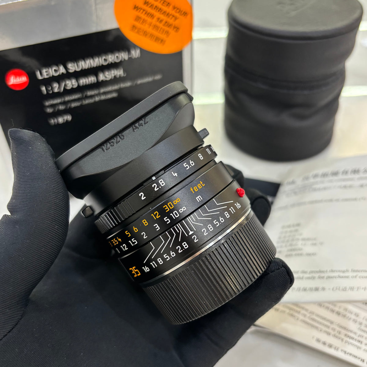 Leica M 35mm f/2 SUMMICRON-M ASPH 6-Bit SN42xx Mint Boxed US$2150