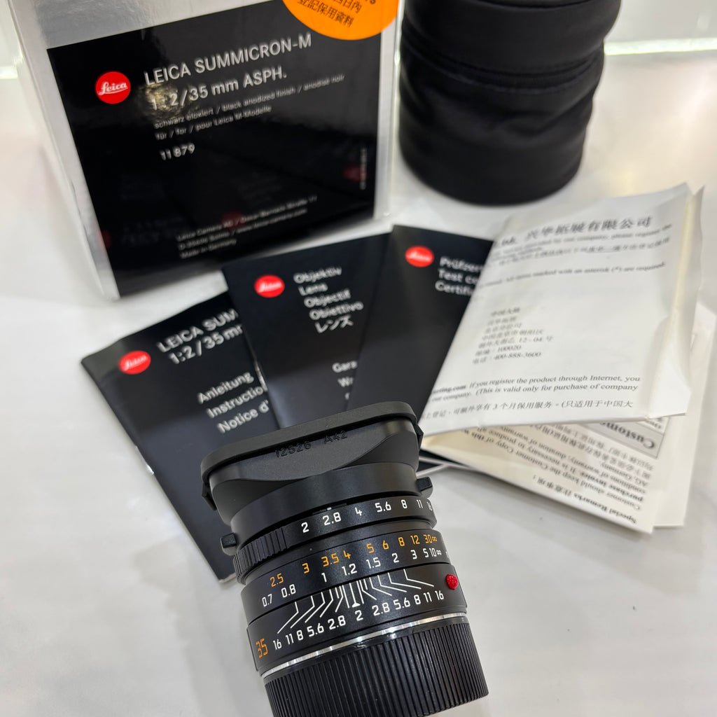 Leica M 35mm f/2 SUMMICRON-M ASPH 6-Bit SN42xx Mint Boxed US$2150