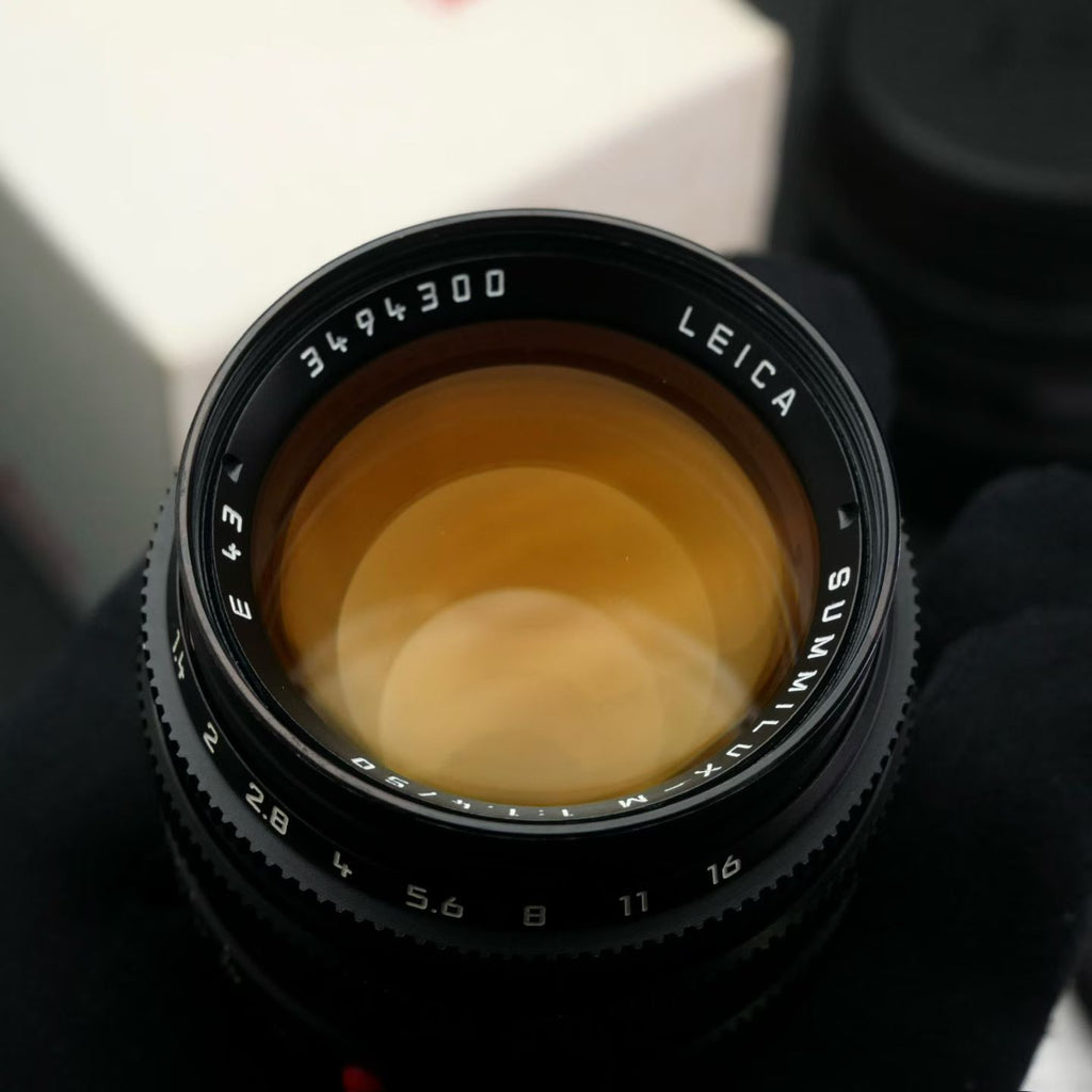 Leica M 50mm f/1.4 SUMMILUX-M Pre-Asph E43 SN349xx Golden Coating NMIB US$3880