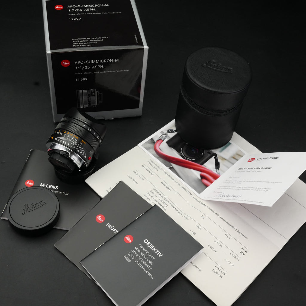 Leica M 35mm f/2 APO-SUMMICRON-M ASPH 6-Bit UNUSED US$7680