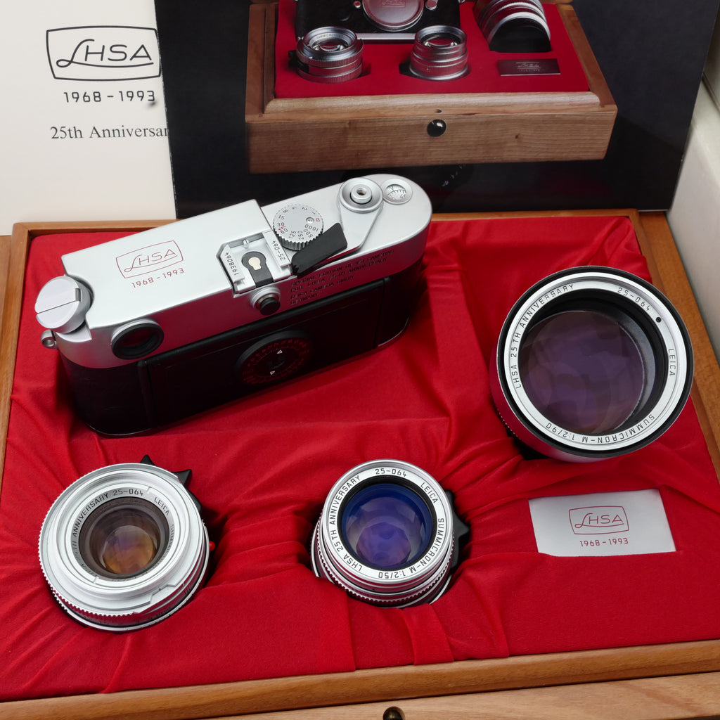 Leica LHSA 25th Anniversary M6 + 35/2 + 50/2 + 90/2 Set UNUSED BOXED US$24800