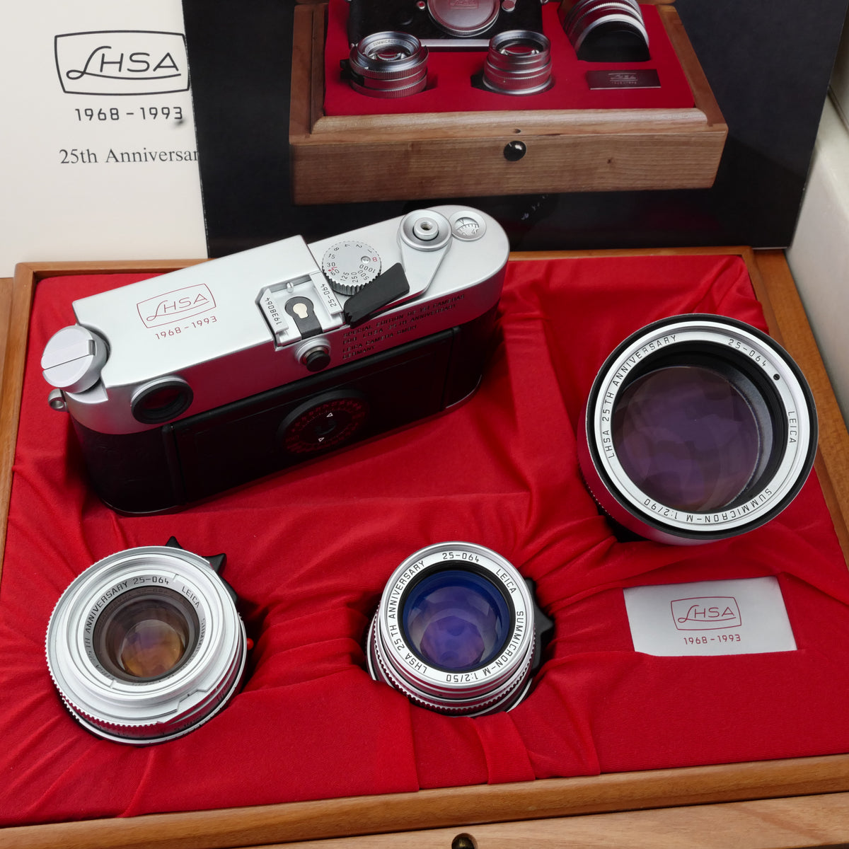 Leica LHSA 25th Anniversary M6 + 35/2 + 50/2 + 90/2 Set UNUSED BOXED US$24800