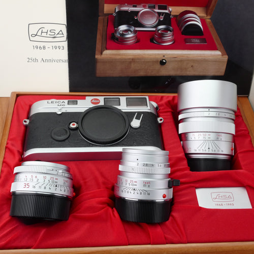 Leica LHSA 25th Anniversary M6 + 35/2 + 50/2 + 90/2 Set UNUSED BOXED US$24800