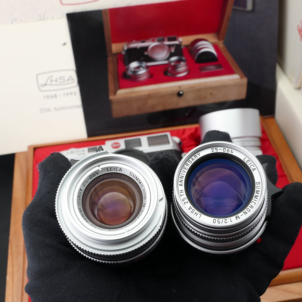 Leica LHSA 25th Anniversary M6 + 35/2 + 50/2 + 90/2 Set UNUSED BOXED US$24800