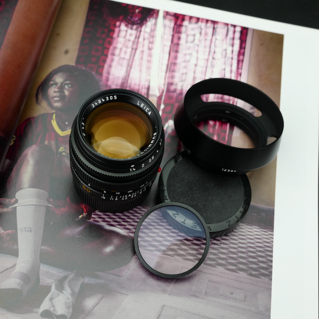 Leica M 50mm f/1.4 SUMMILUX-M Pre-Asph E43 SN348xx Golden Coating MINT US$3480