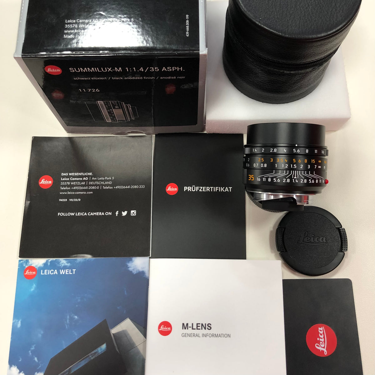 Leica M 35mm f/1.4 SUMMILUX-M ASPH FLE v2 Close Focus Mint Boxed US$4580