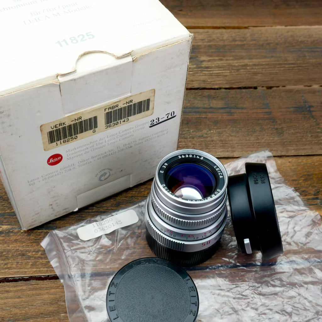 Leica M 50mm f/2 SUMMICRON-M v4 IV Silver SN36xx LNIB US$2680