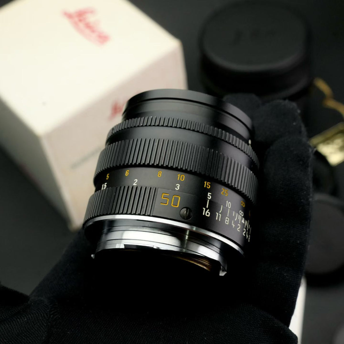 Leica M 50mm f/1.4 SUMMILUX-M Pre-Asph E43 SN349xx Golden Coating NMIB US$3880