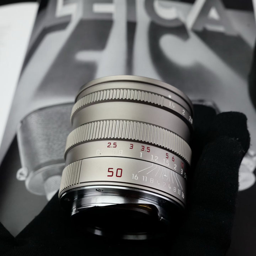 Leica M 50mm f/1.4 SUMMILUX-M Pre-Asph Titanium Like New US$3380