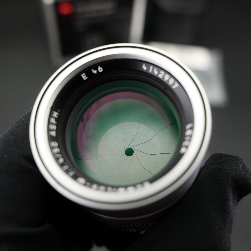 Leica M 50mm f/1.4 SUMMILUX-M ASPH 6-Bit Silver NMIB US$2580