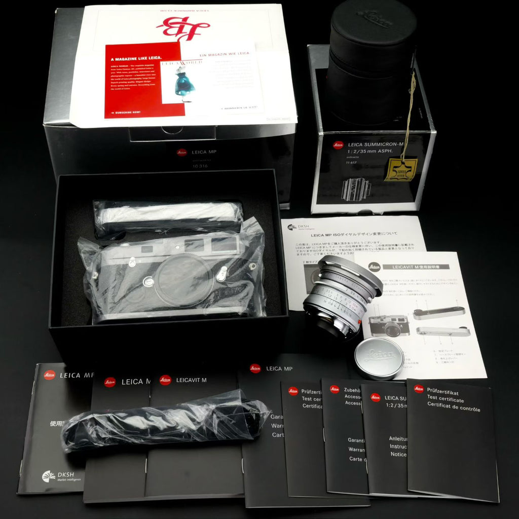 Leica MP Anthracite Kit + 35/2 Cron Asph New Unused US$18500