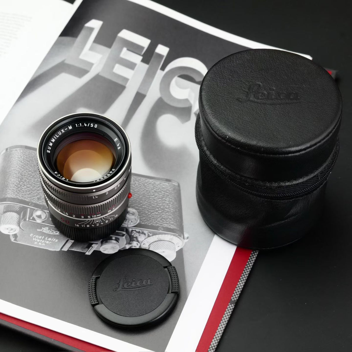 Leica M 50mm f/1.4 SUMMILUX-M Pre-Asph Titanium Like New US$3380