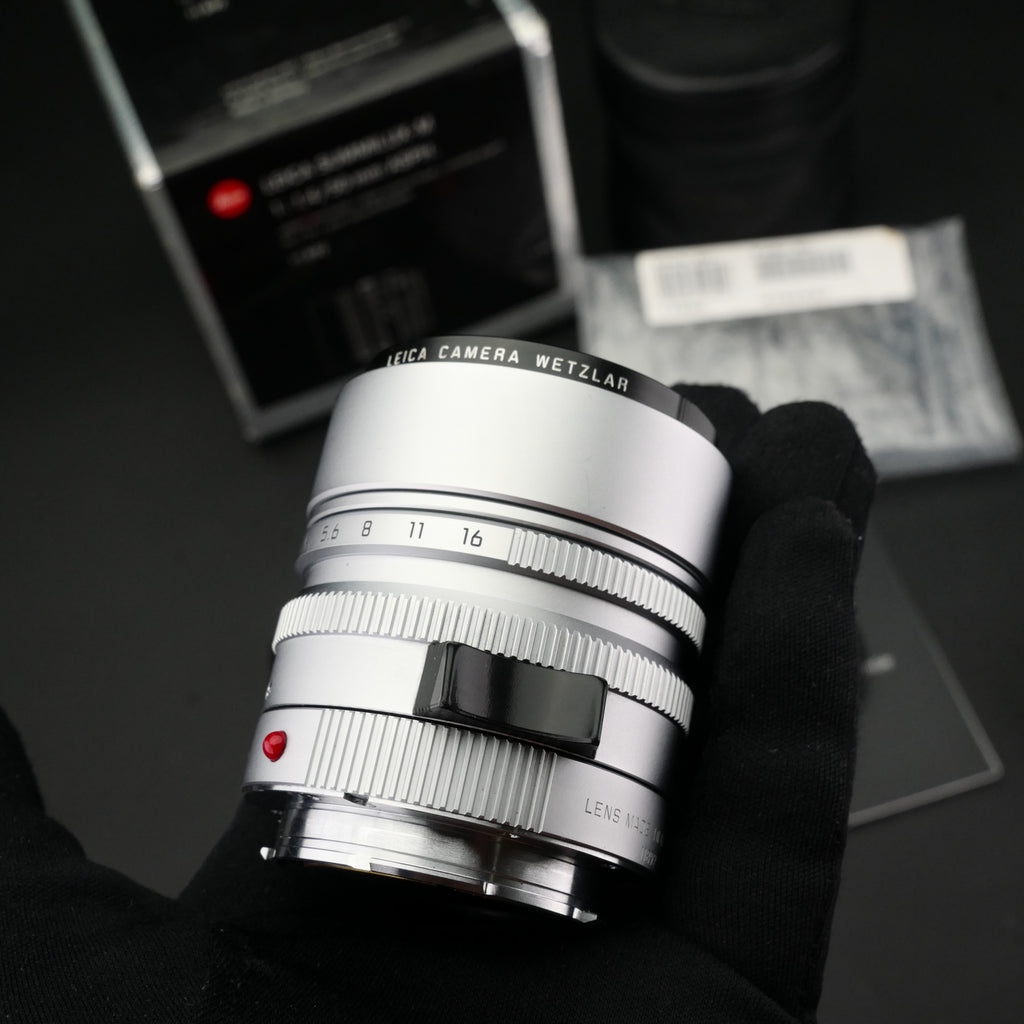 Leica M 50mm f/1.4 SUMMILUX-M ASPH 6-Bit Silver NMIB US$2580