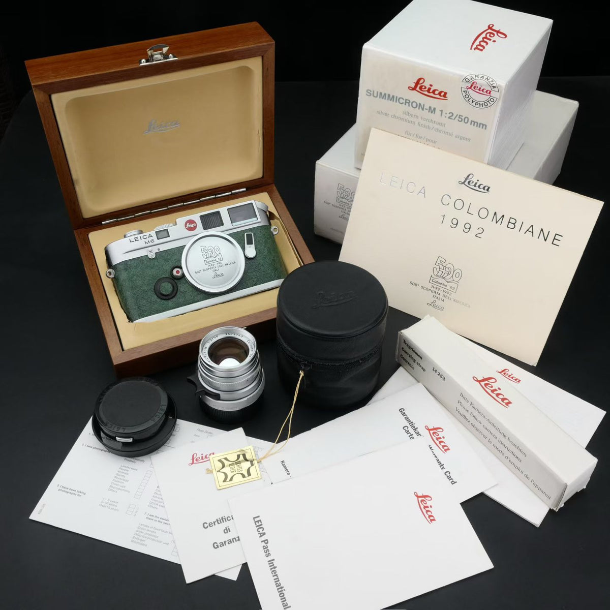 Leica M6 Colombo 92 Set with 50/2 Summicron Unused US$11500