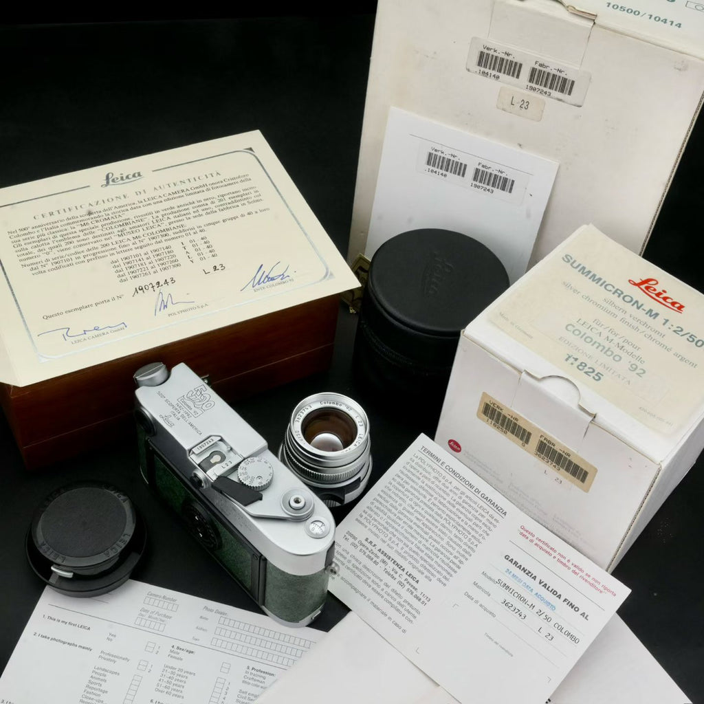 Leica M6 Colombo 92 Set with 50/2 Summicron Unused US$11500