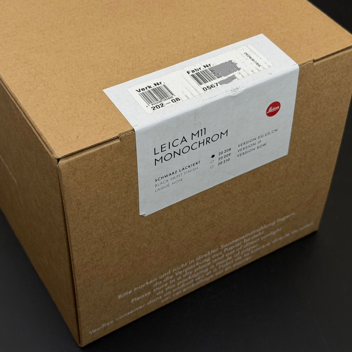 Brand New Sealed Leica M11M Monochrom US$8950