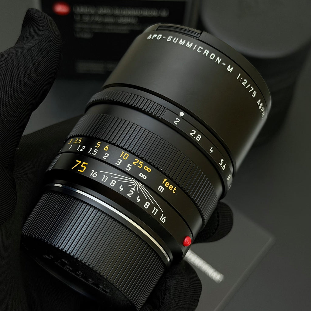 Leica M 75mm f/2 APO-SUMMICRON-M ASPH 6-Bit SN47xx NMIB Leica CLA Aug 2026