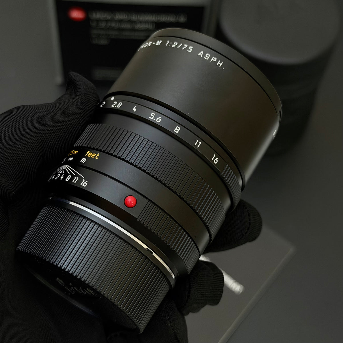Leica M 75mm f/2 APO-SUMMICRON-M ASPH 6-Bit SN47xx NMIB Leica CLA Aug 2026