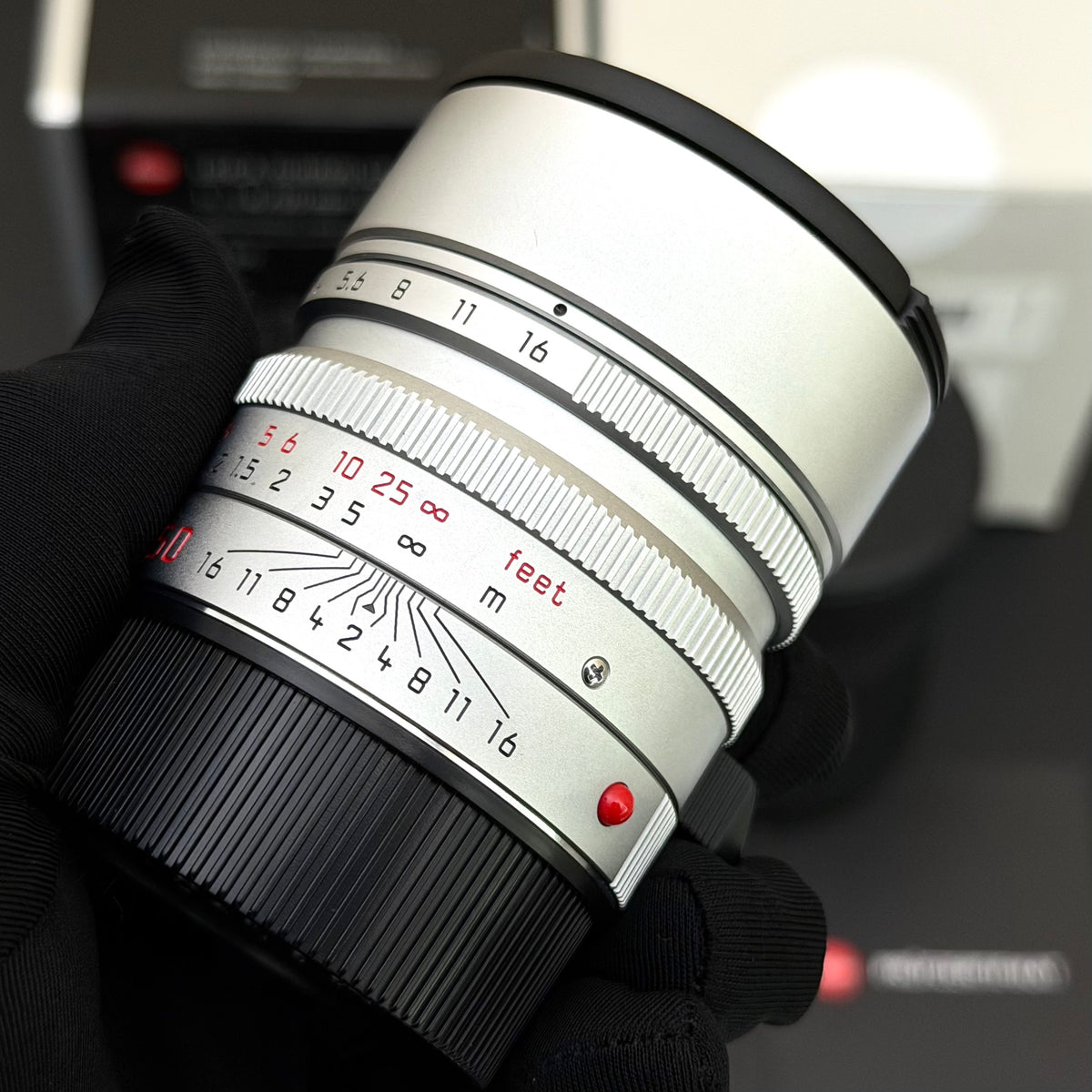 Leica M 50mm f/1.4 SUMMILUX-M ASPH 6-Bit SN48xx Silver MINT Boxed US$2895