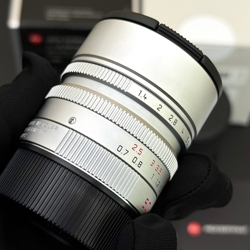 Leica M 50mm f/1.4 SUMMILUX-M ASPH 6-Bit SN48xx Silver MINT Boxed US$2895