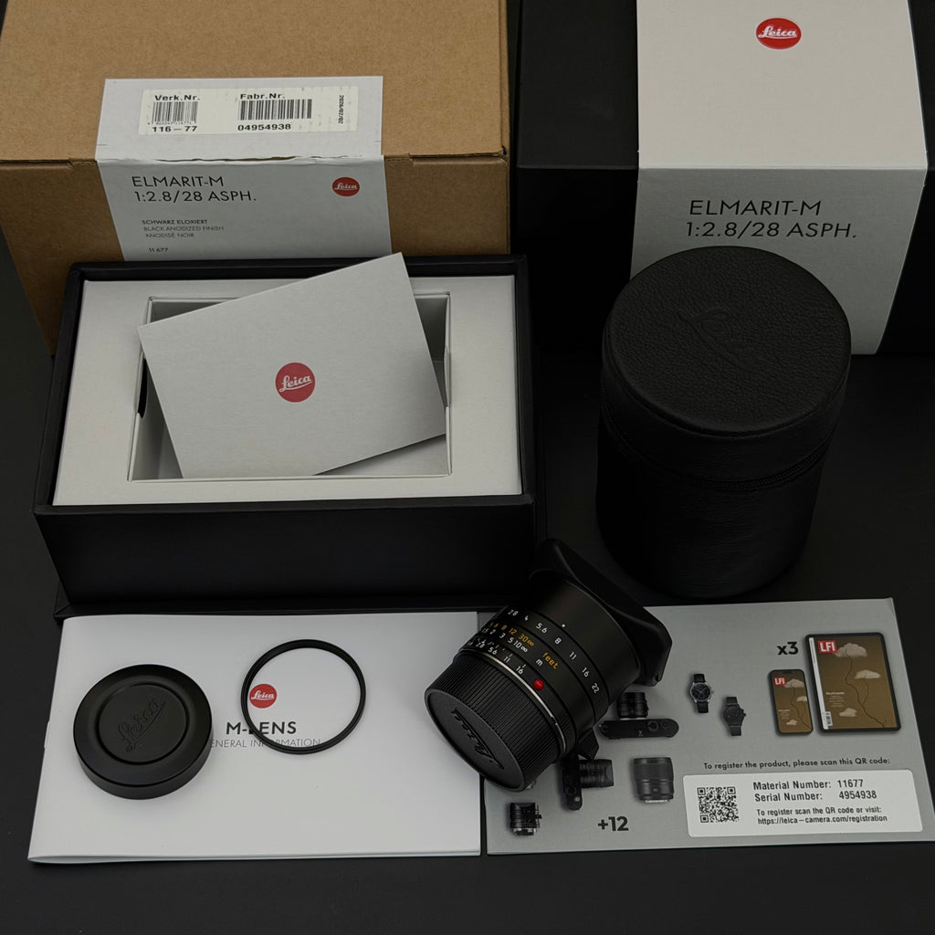 Leica M 28mm f/2.8 ELMARIT-M ASPH v2 11677 Boxed US$1550