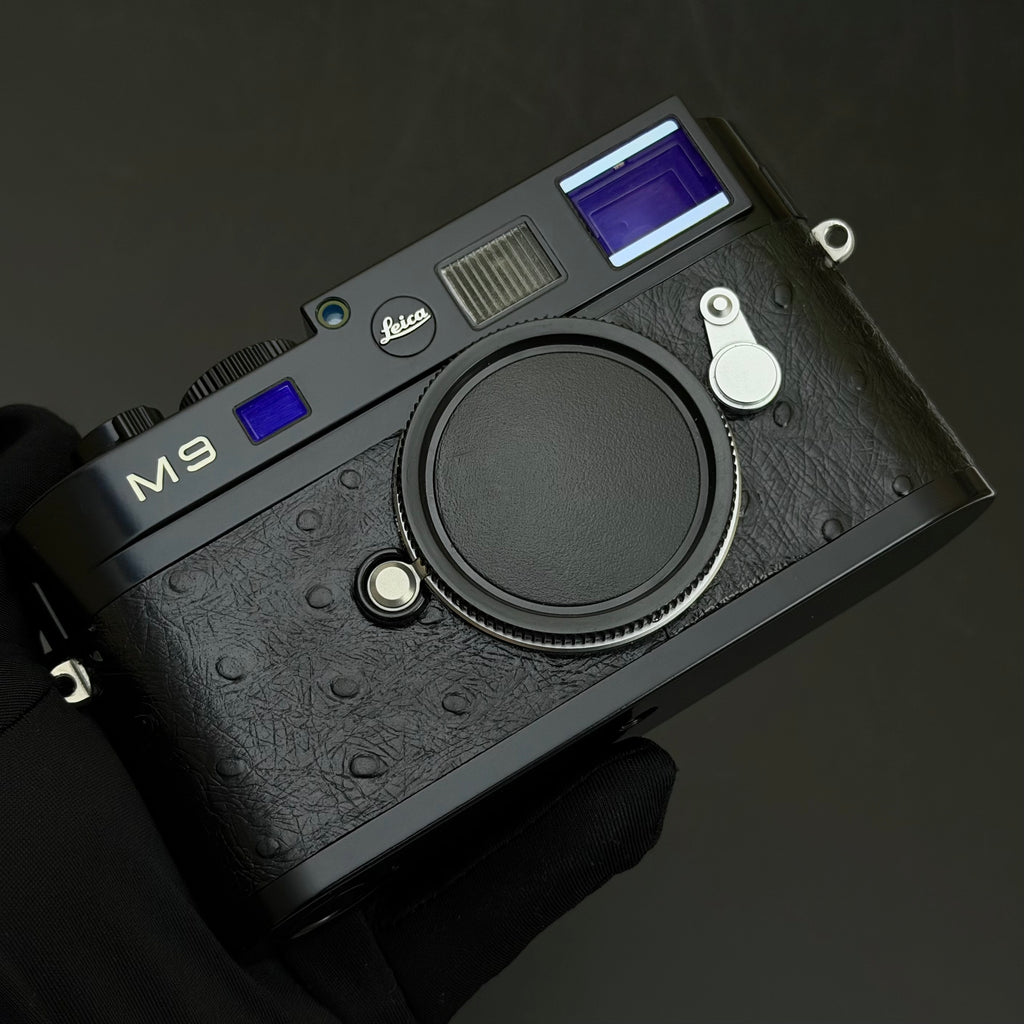 Leica M9 Black Paint Repainted with Ostrich Skin (Low Pass Filter Replaced, 8K Act.) MINT US$2850