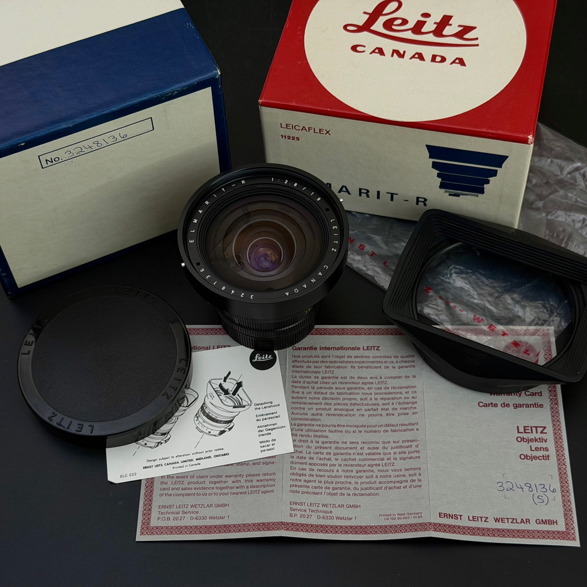 Leica R 19mm f/2.8 ELMARIT-R v1 Boxed US$1880