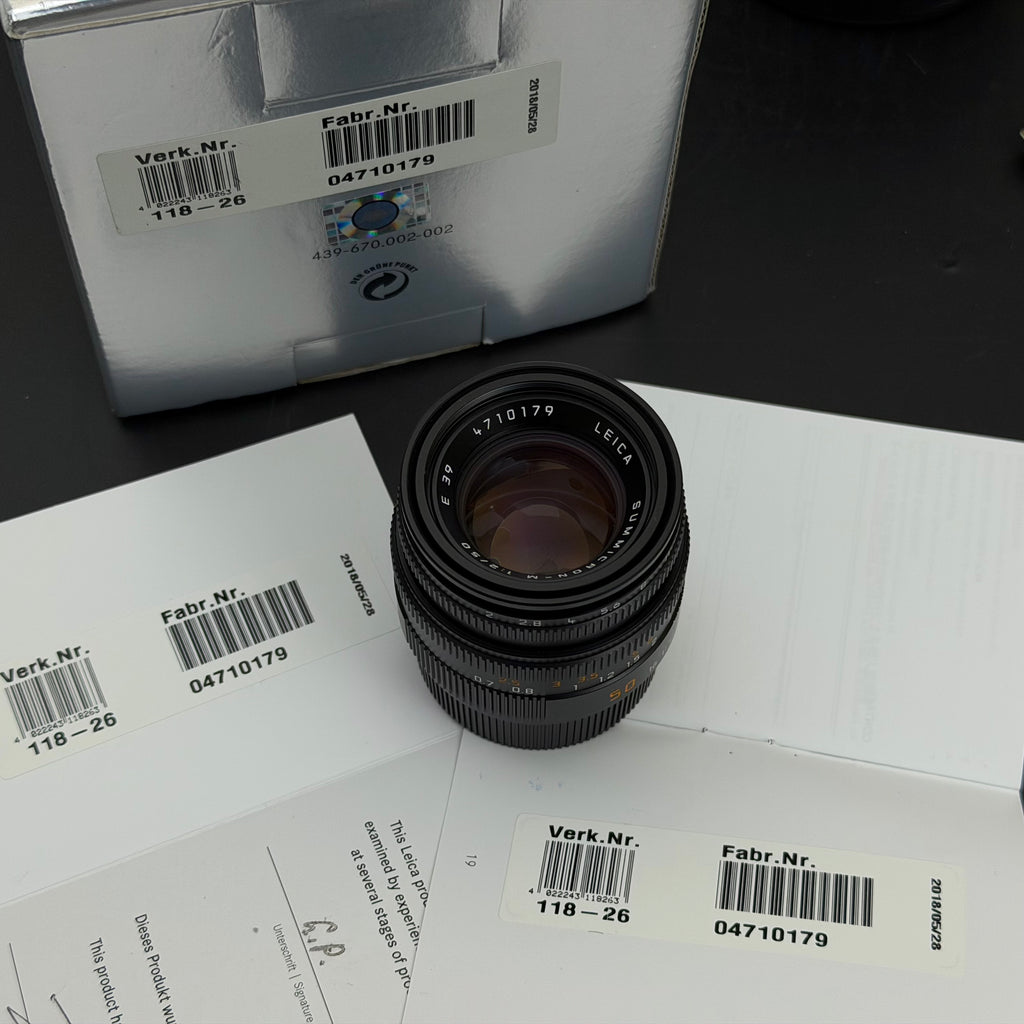 Leica M 50mm f/2 SUMMICRON-M 6-Bit v5 SN47xx Mint US$1580