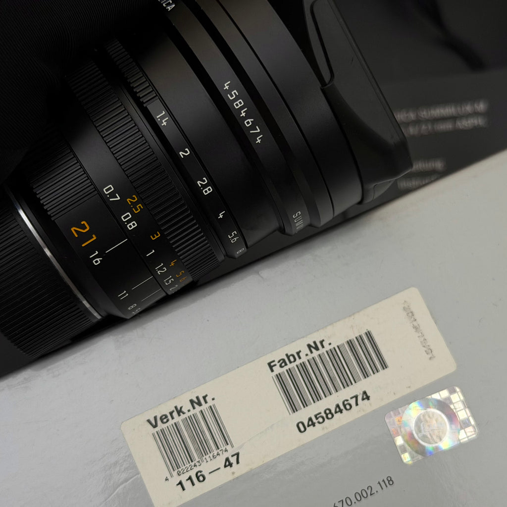 Leica M 21mm f/1.4 SUMMILUX-M ASPH 6-Bit NMIB US$3980