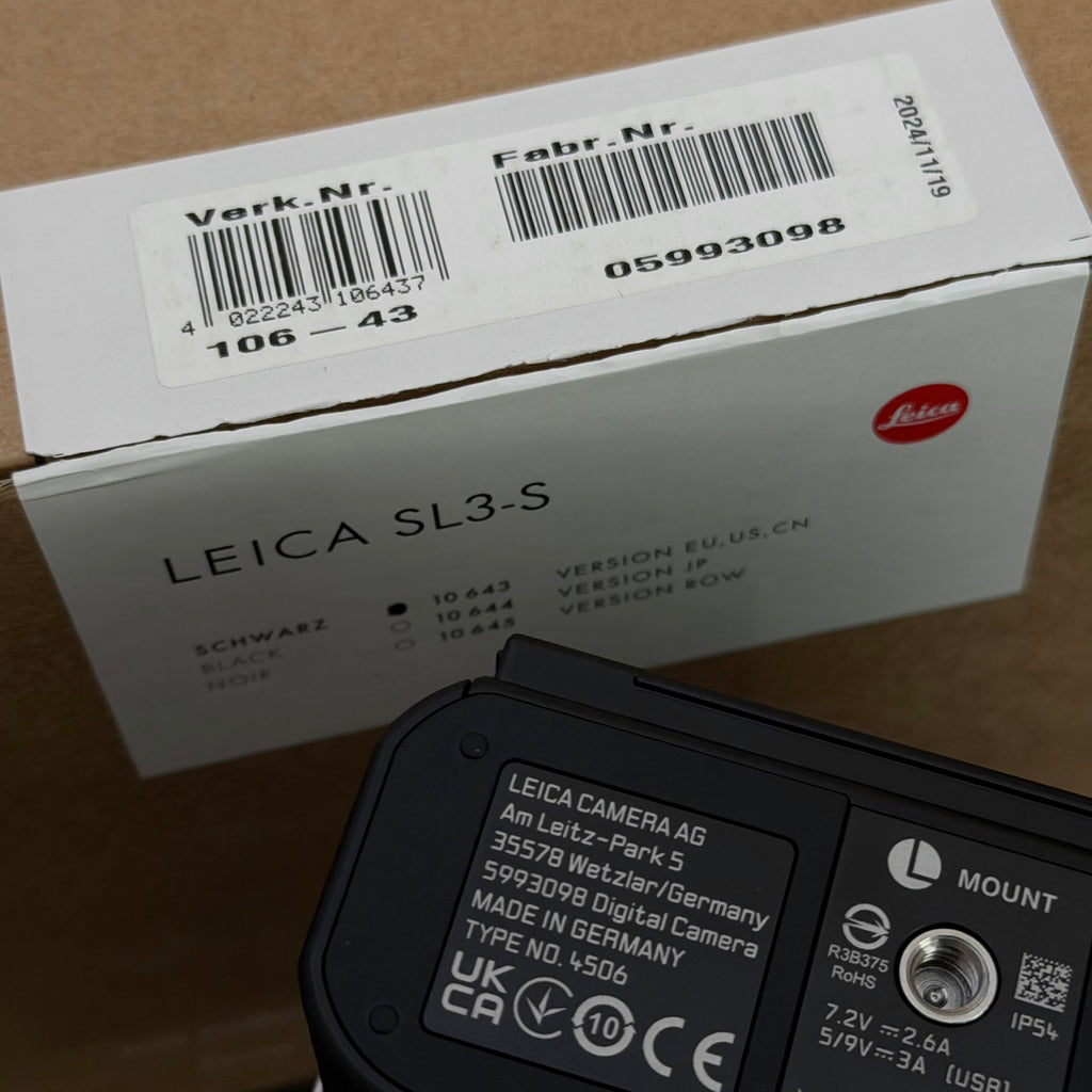 Leica SL3-S SL3S Digital Camera MINT Boxed US$4380