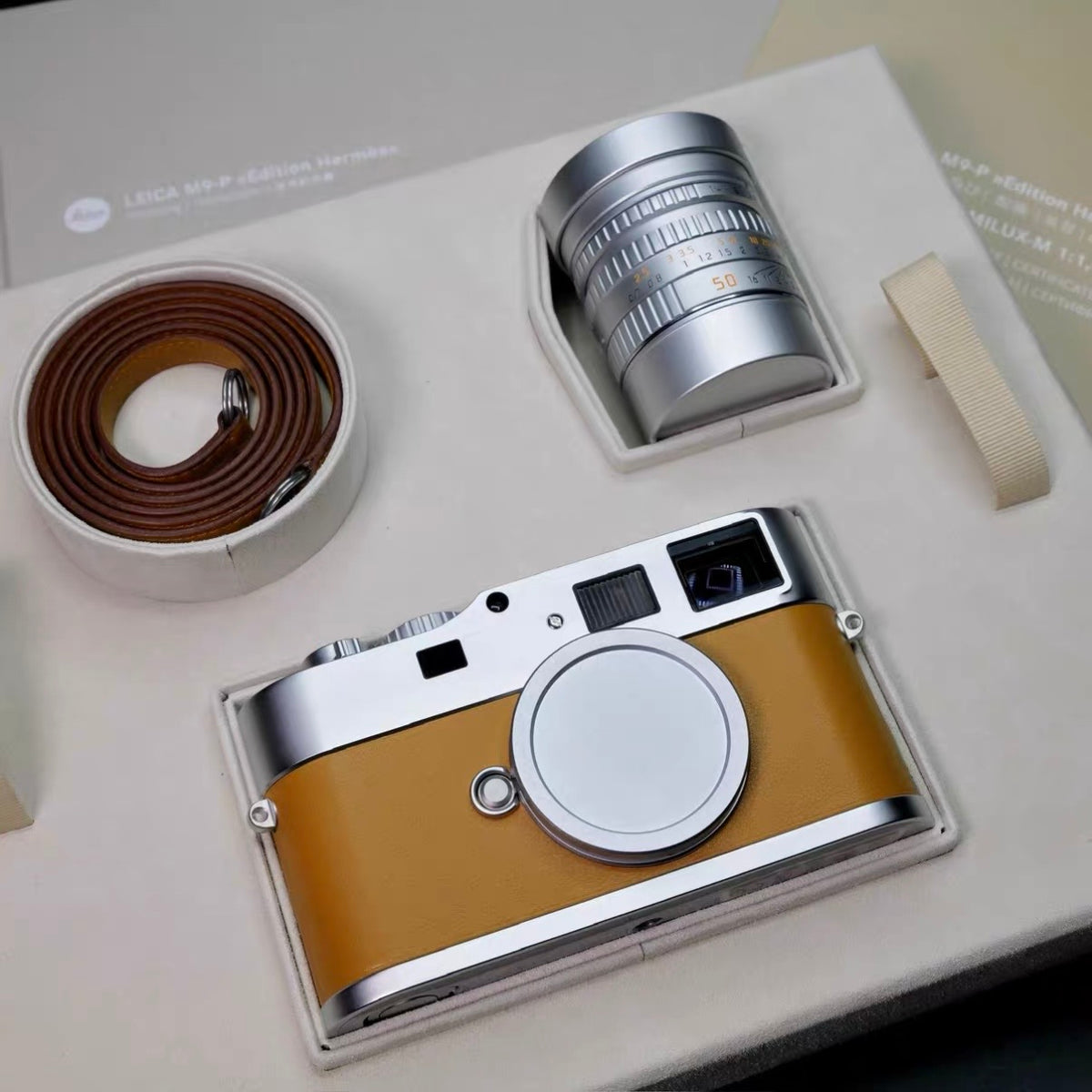 Leica M9-P M9p Hermes Edition + 50/1.4 Lux Set Unused US$16800