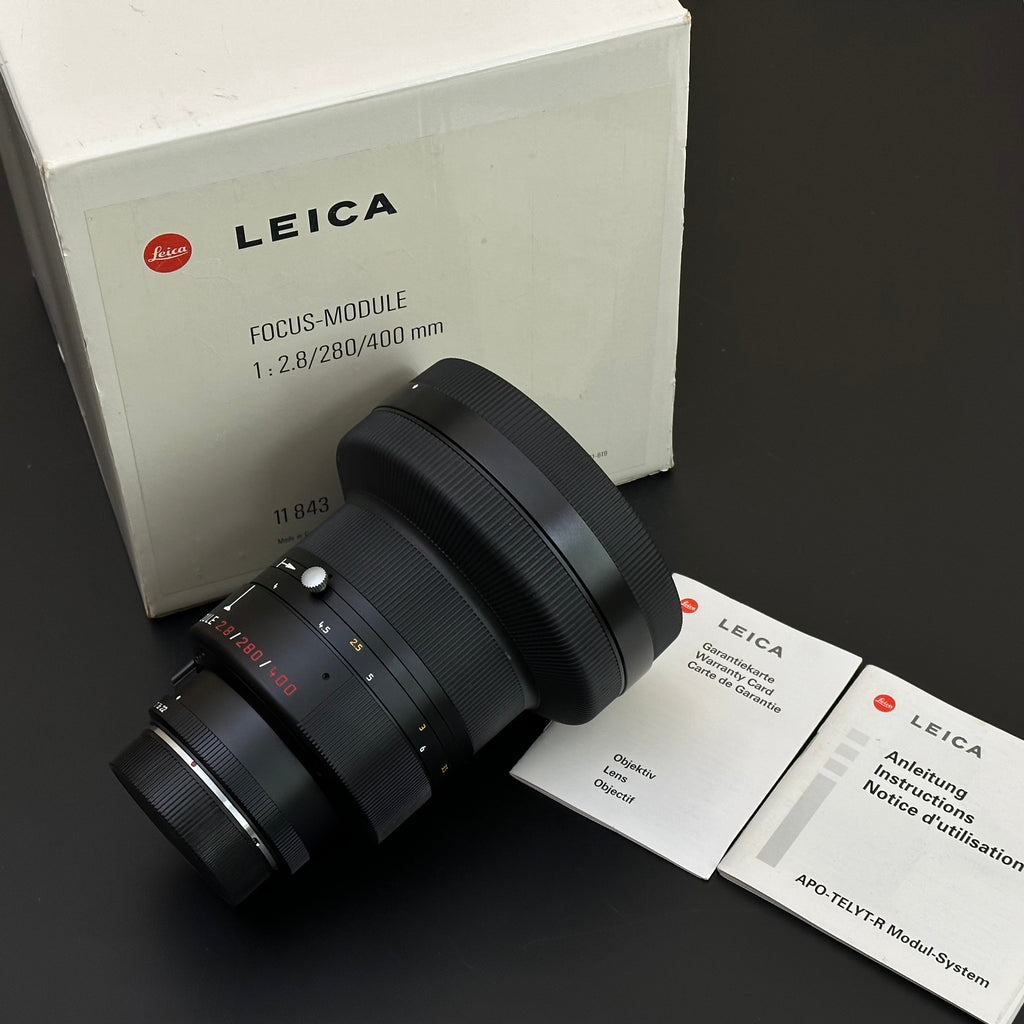 Leica R 400/2.8 Apo + 280/2.8 Apo Module Boxed US$9850
