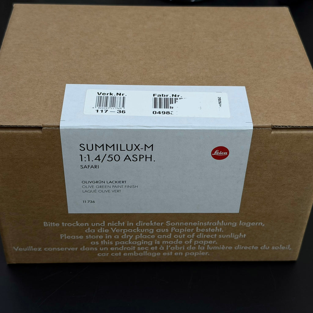 Leica M 50mm f/1.4 SUMMILUX-M ASPH Safari Brand New Sealed US$5280