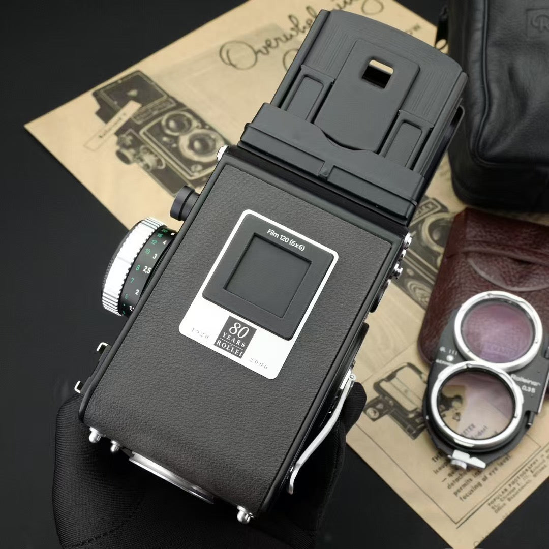 Rolleiflex 2.8GX 80 Years Anniversary + Rolleinar 0.35 Near Mint US$4380