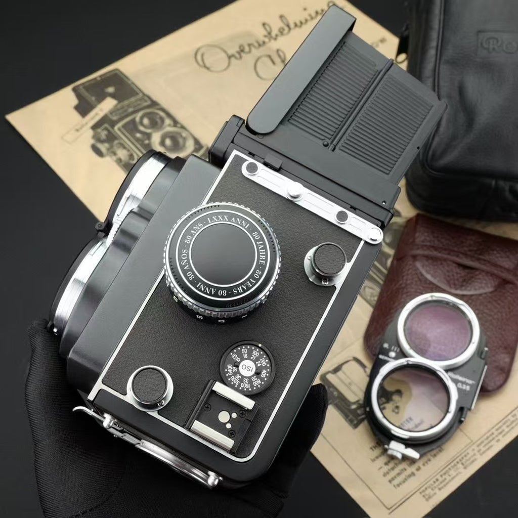 Rolleiflex 2.8GX 80 Years Anniversary + Rolleinar 0.35 Near Mint US$4380