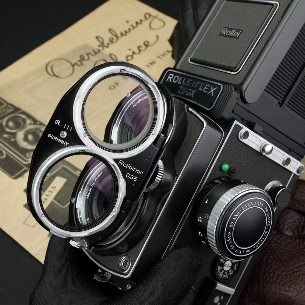 Rolleiflex 2.8GX 80 Years Anniversary + Rolleinar 0.35 Near Mint US$4380