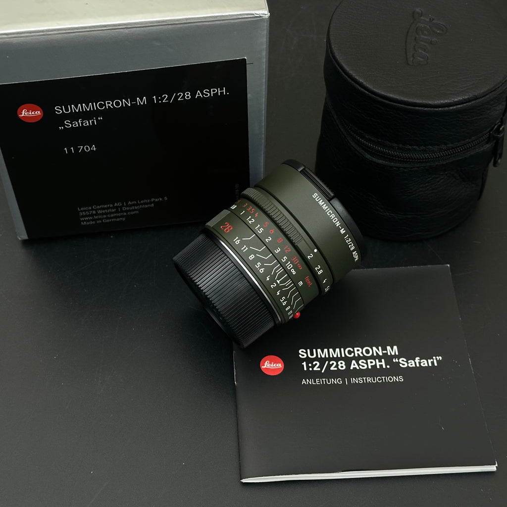 Leica M 28mm f/2 SUMMICRON-M ASPH SAFARI Mint Boxed US$4580