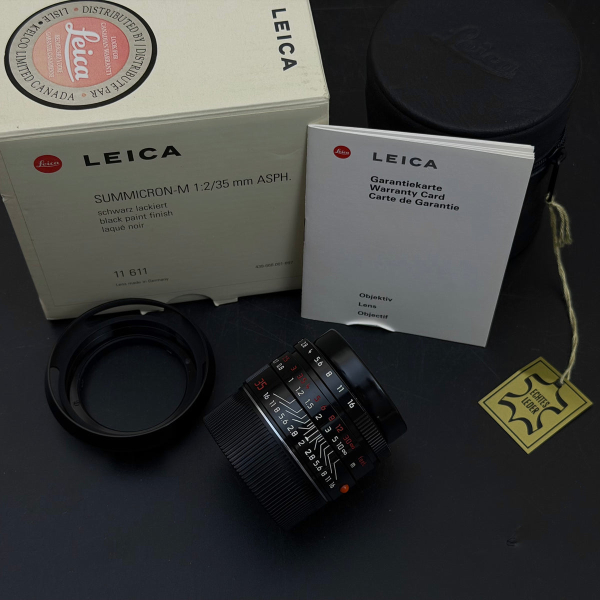 Leica M 35mm f/2 SUMMICRON-M ASPH Millennium Black Paint US$7280