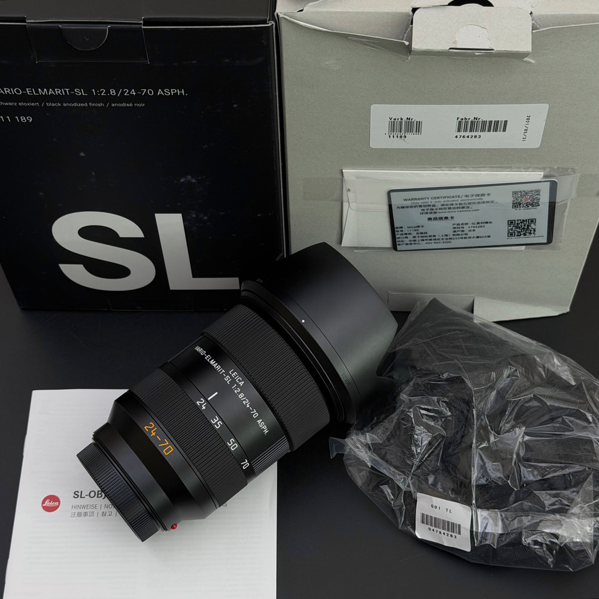 Leica SL 24-70mm f/2.8 VARIO-ELMARIT-SL ASPH Mint US$1780
