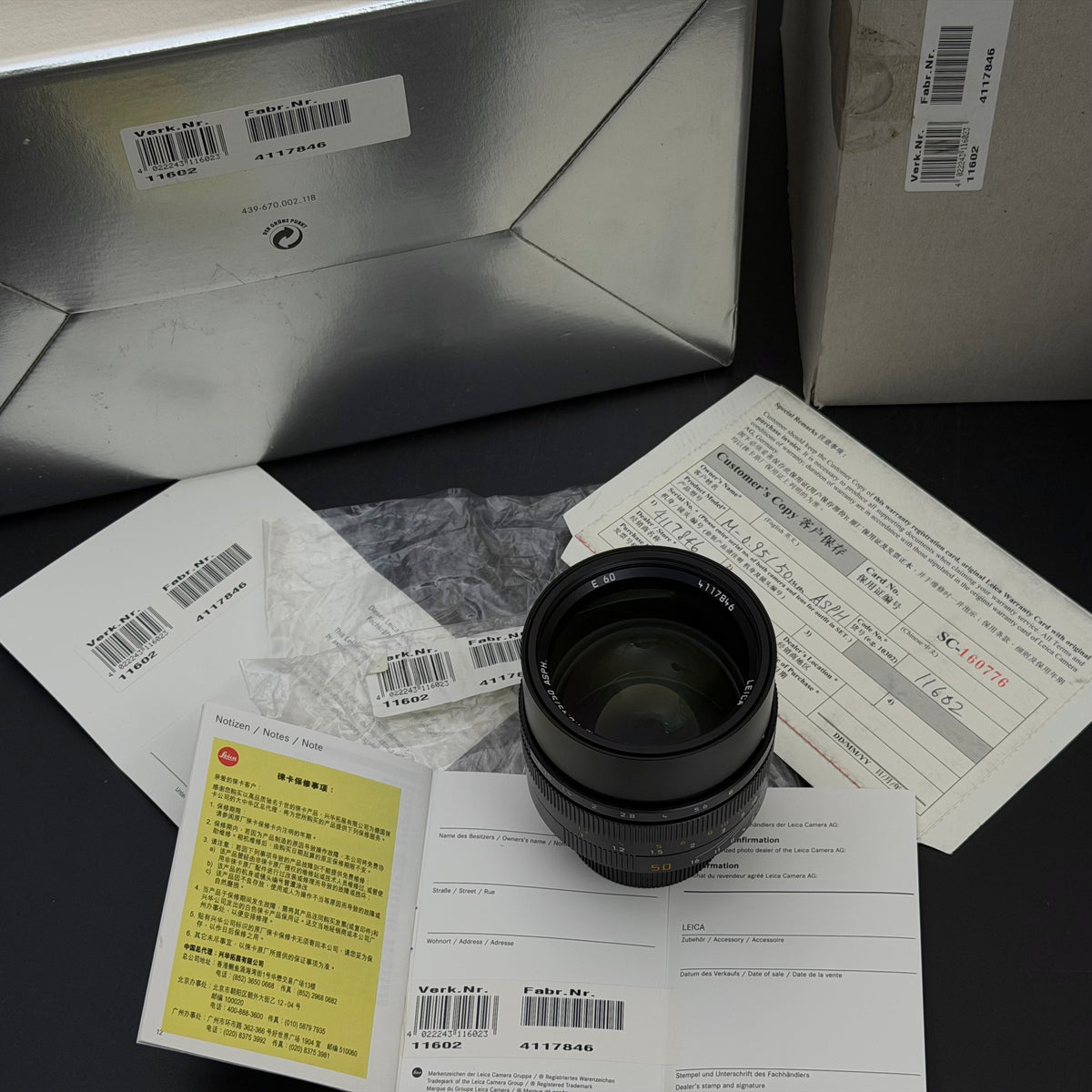 Leica M 50mm f/0.95 NOCTILUX-M ASPH 6-Bit MINT IN BOX US$6380
