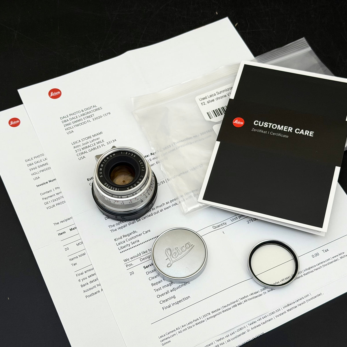 Leica M 35mm f/2 SUMMICRON 8 Elements 8E Canada CLA’d 2023 by Leica US$3995