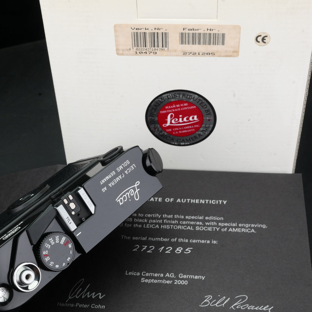 Leica M6 TTL 0.85 LHSA Black Paint Rangefinder UNUSED US$12800