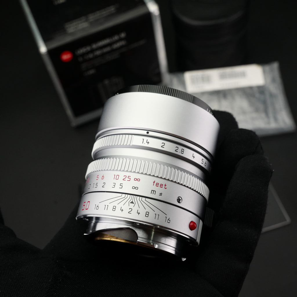 Leica M 50mm f/1.4 SUMMILUX-M ASPH 6-Bit Silver NMIB US$2580