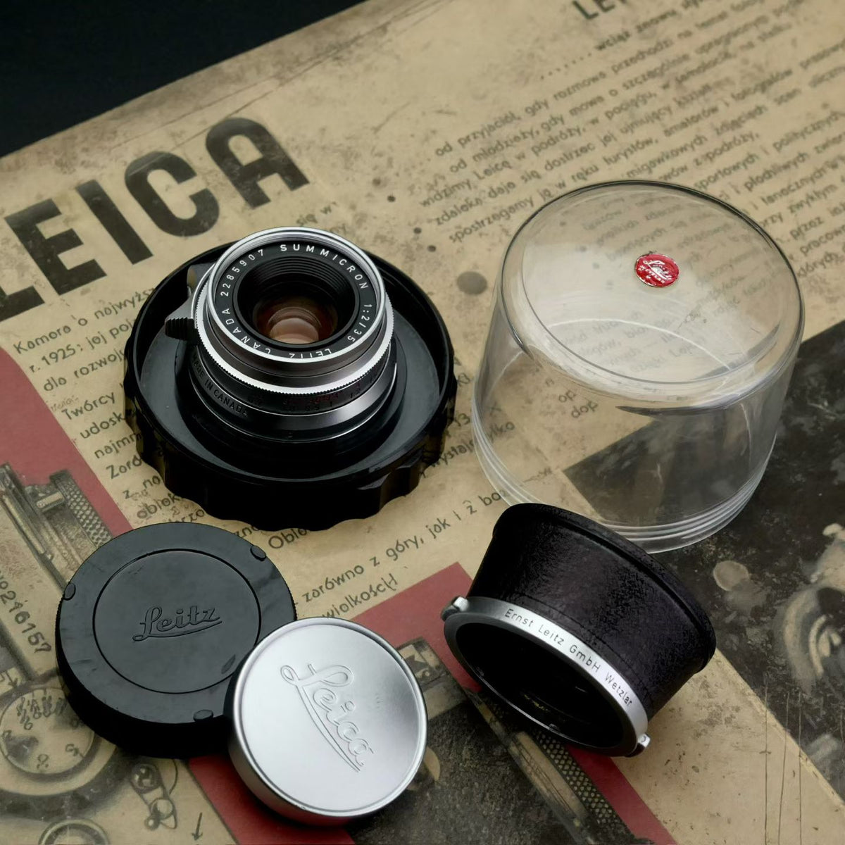 Leica M 35mm f/2 SUMMICRON 8 Elements 8E Mint US$6380